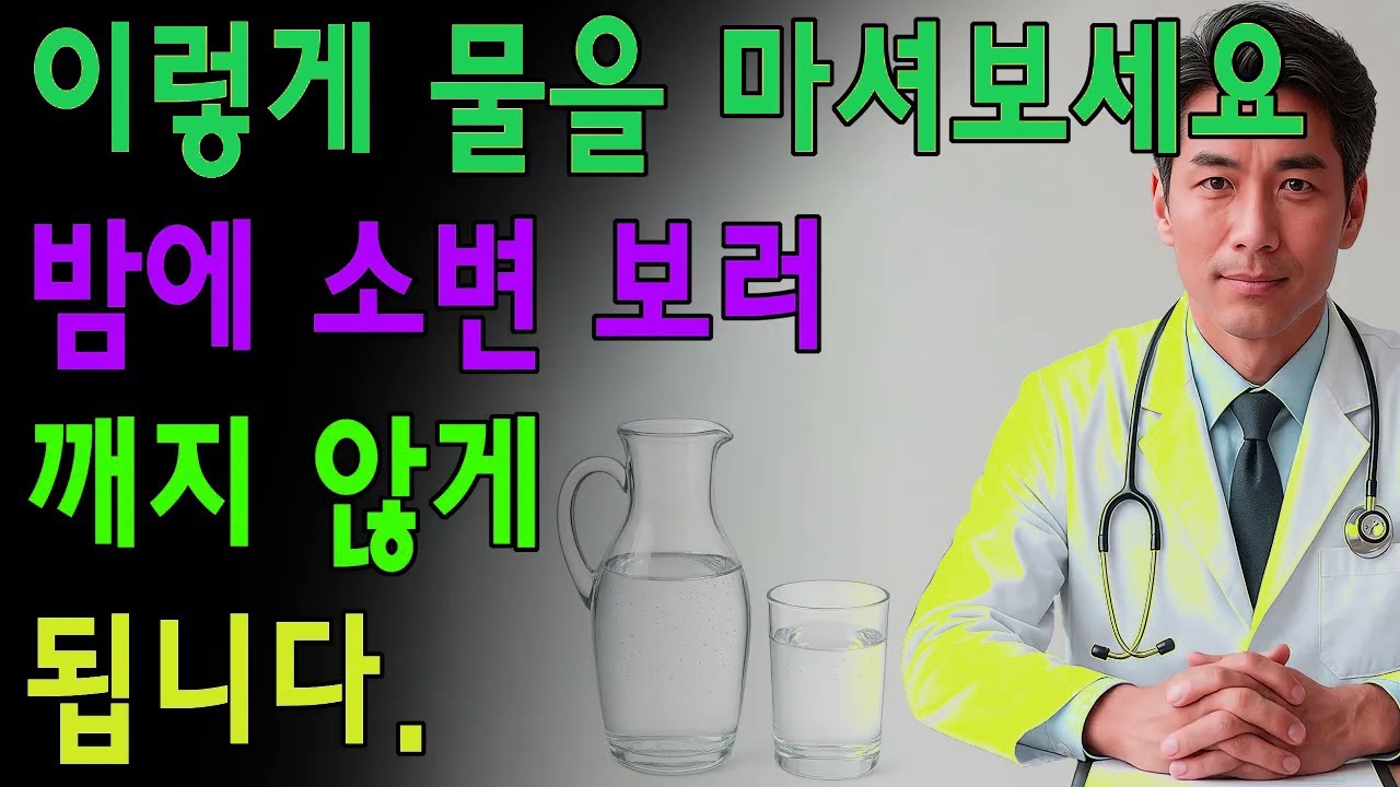비뇨기과 전문의 공개: 밤에 소변 보러 일어나지 않게 물 마시는 방법 | 노년층 건강 | 노인의 지혜
