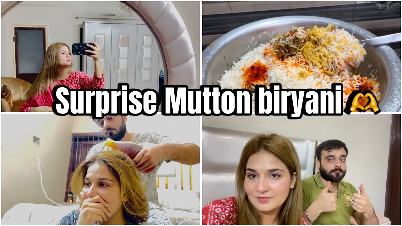 Ajj banaye mutton biryaani 🫶 aur snacks ke liay hue laraye 😡
