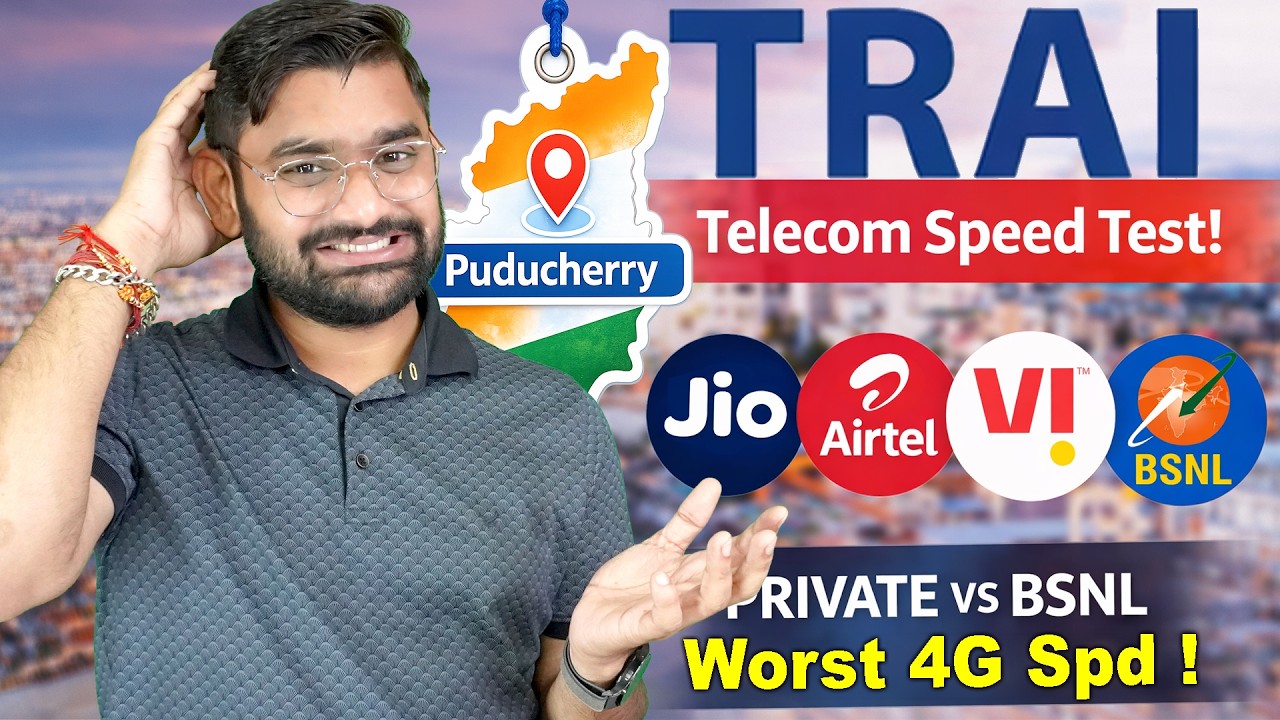 TRAI Network Test 2026: Jio vs Airtel vs Vi vs BSNL | Puducherry Speed & Call Quality Report