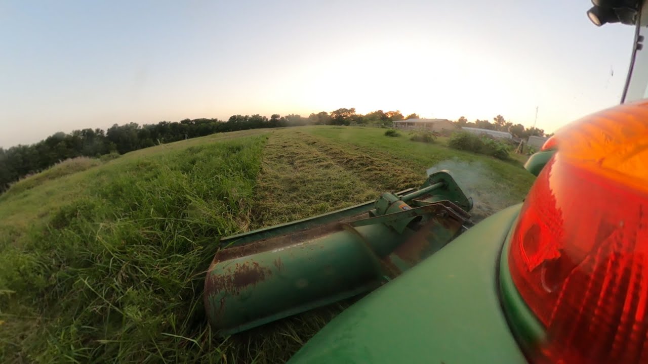 New to me John Deere 25A Flail mower setup and smoke test