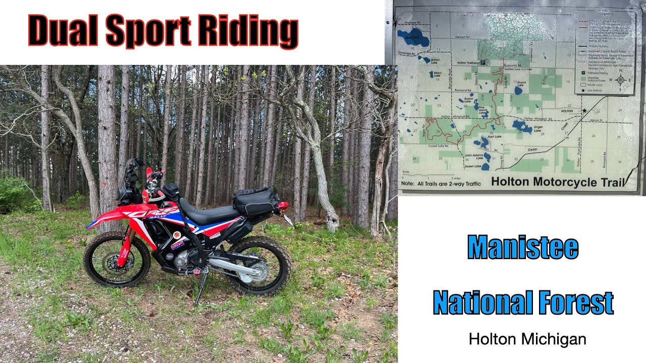 Dual Sport Riding the Manistee National Forest Holton Michigan / Honda CRF300 Rally