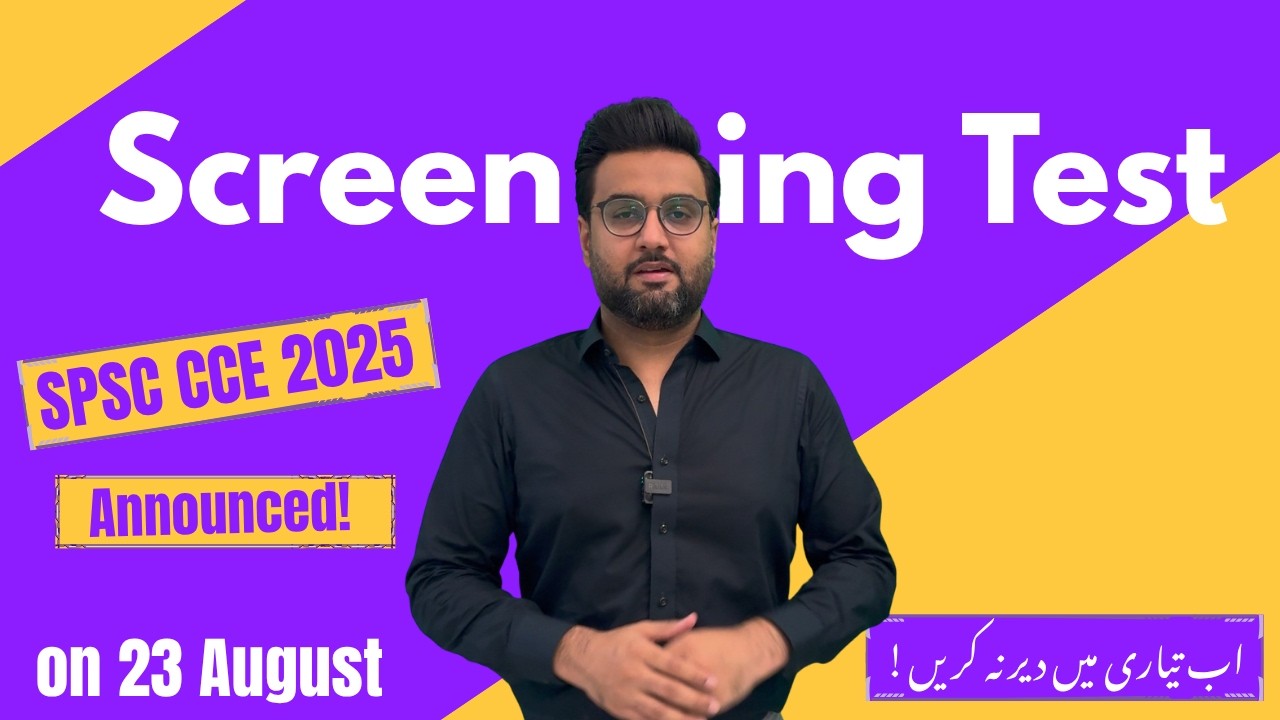 SPSC CCE Screening 2025 Announced Syllabus for SPSC Competitive Exam 2025 and How to Start Preparing