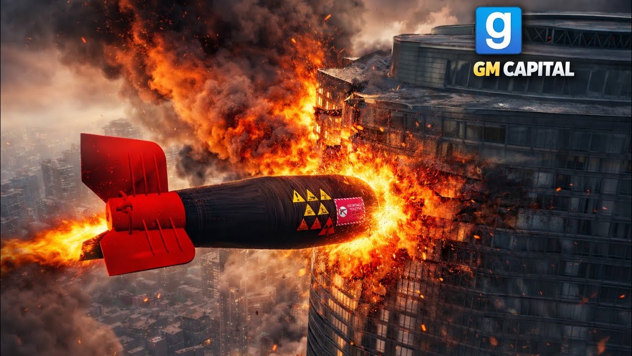 Garry’s Mod Nukes Experiment in GM Capital Map😱