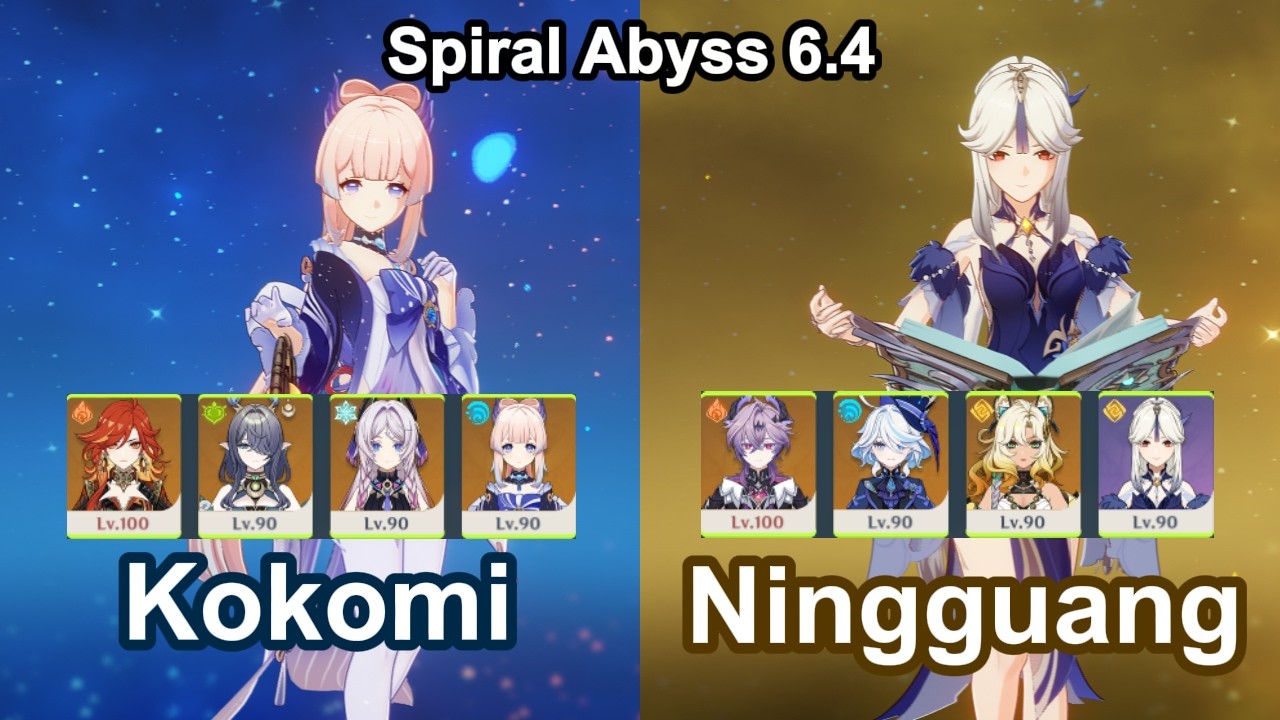 C1 Kokomi&C6 Ningguang | New Spiral Abyss 6.4 | Genshin Impact