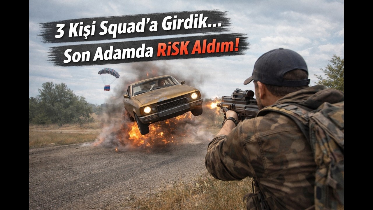3 Kişi Squad’a Girdik… Son Adamda Risk Aldım!