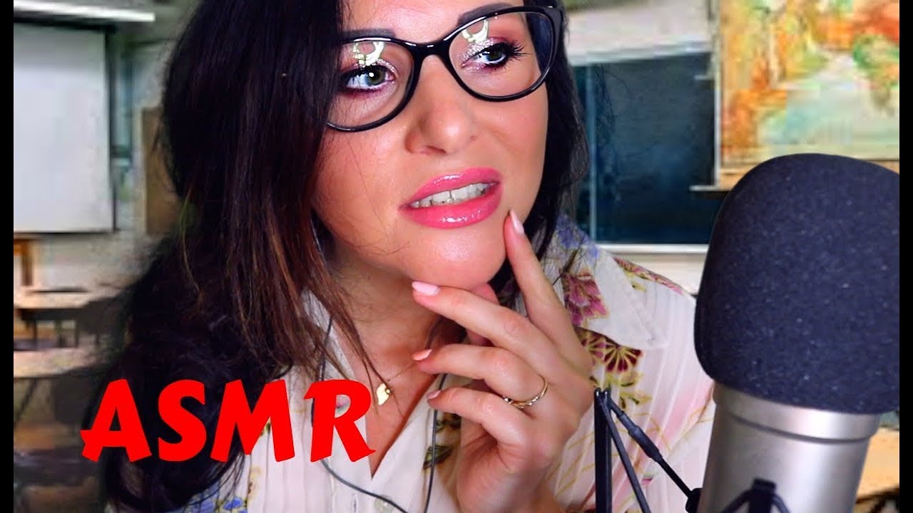 ASMR  TEACHER ROLE PLAY 4 POLISH  WHISPERS