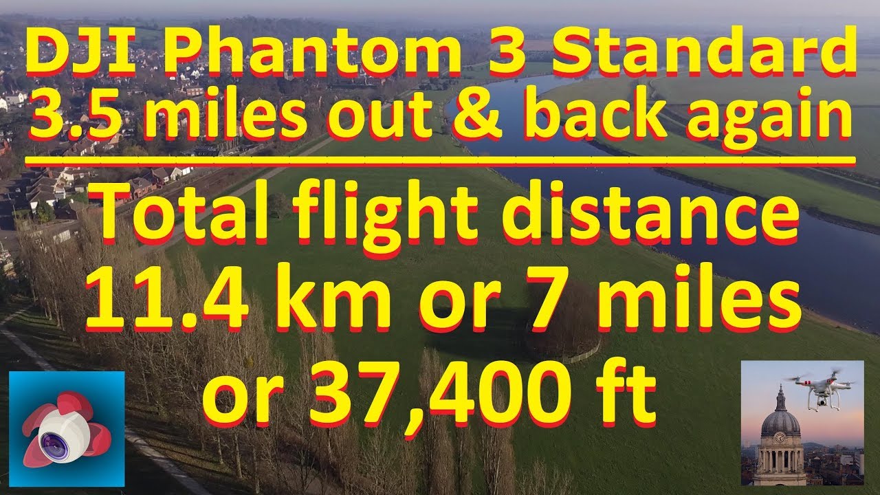 Litchi long distance drone flight - DJI Phantom 3 Standard - 7 miles 11.4 km 37400 feet