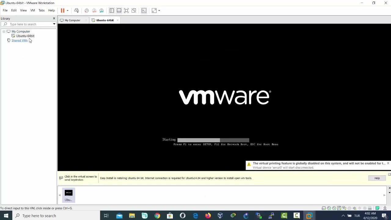 Ubuntu İşletim Sisteminin Kurulması