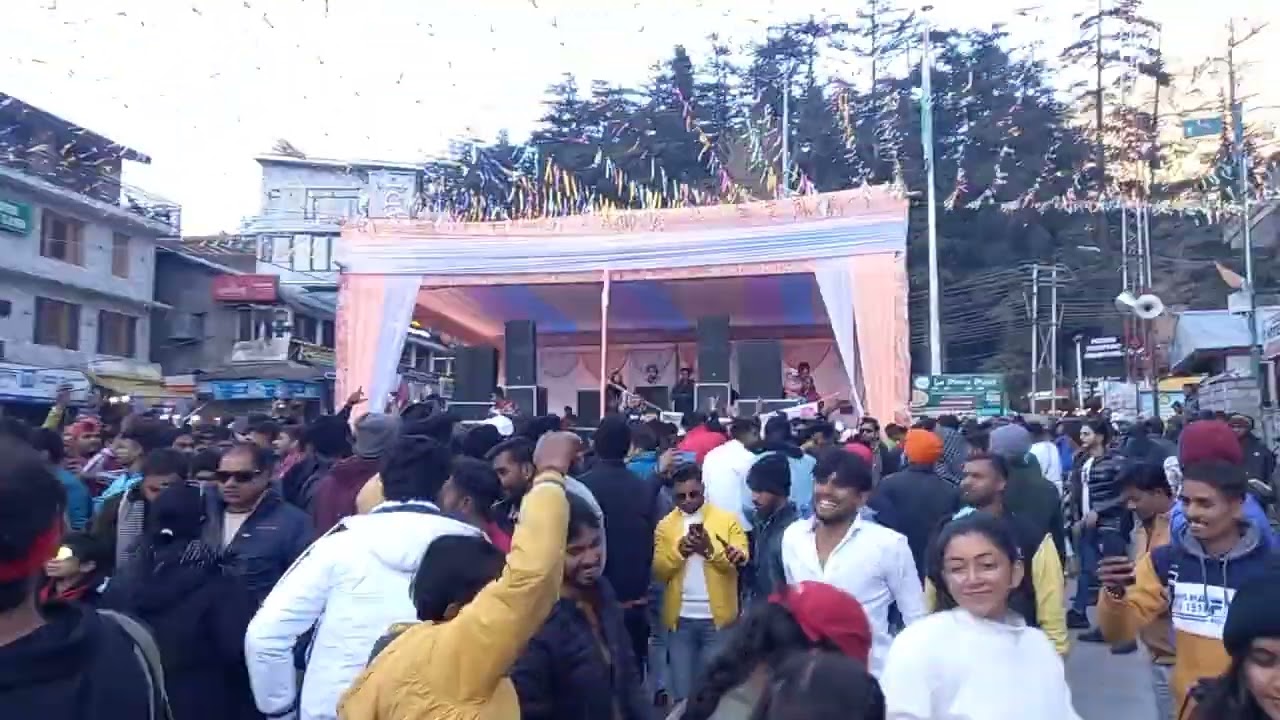 New Year Celebrations manali # Mall Road