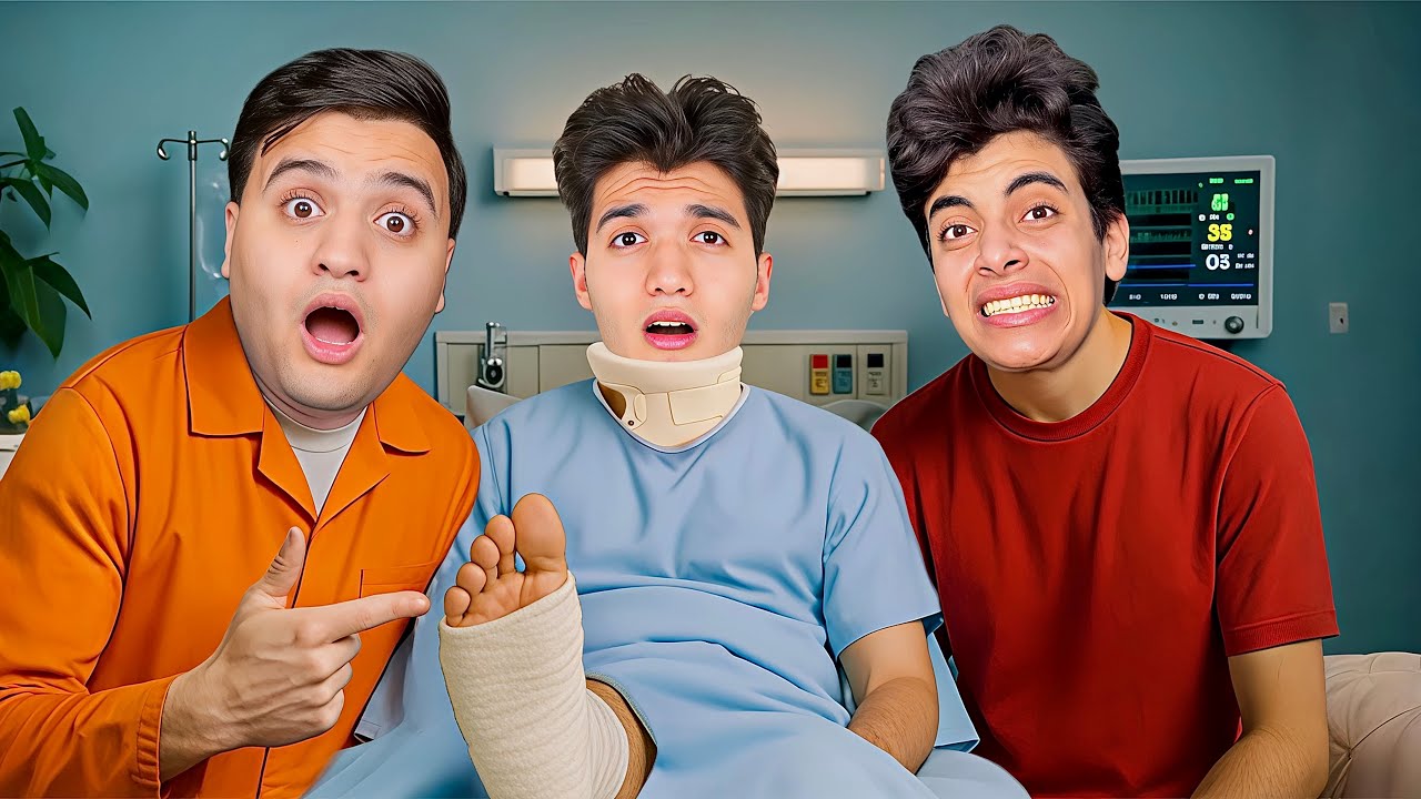 انكسر رجل محمد 😱 المقلب قلب حقيقه 💔 والحسين اغمي عليه 😭