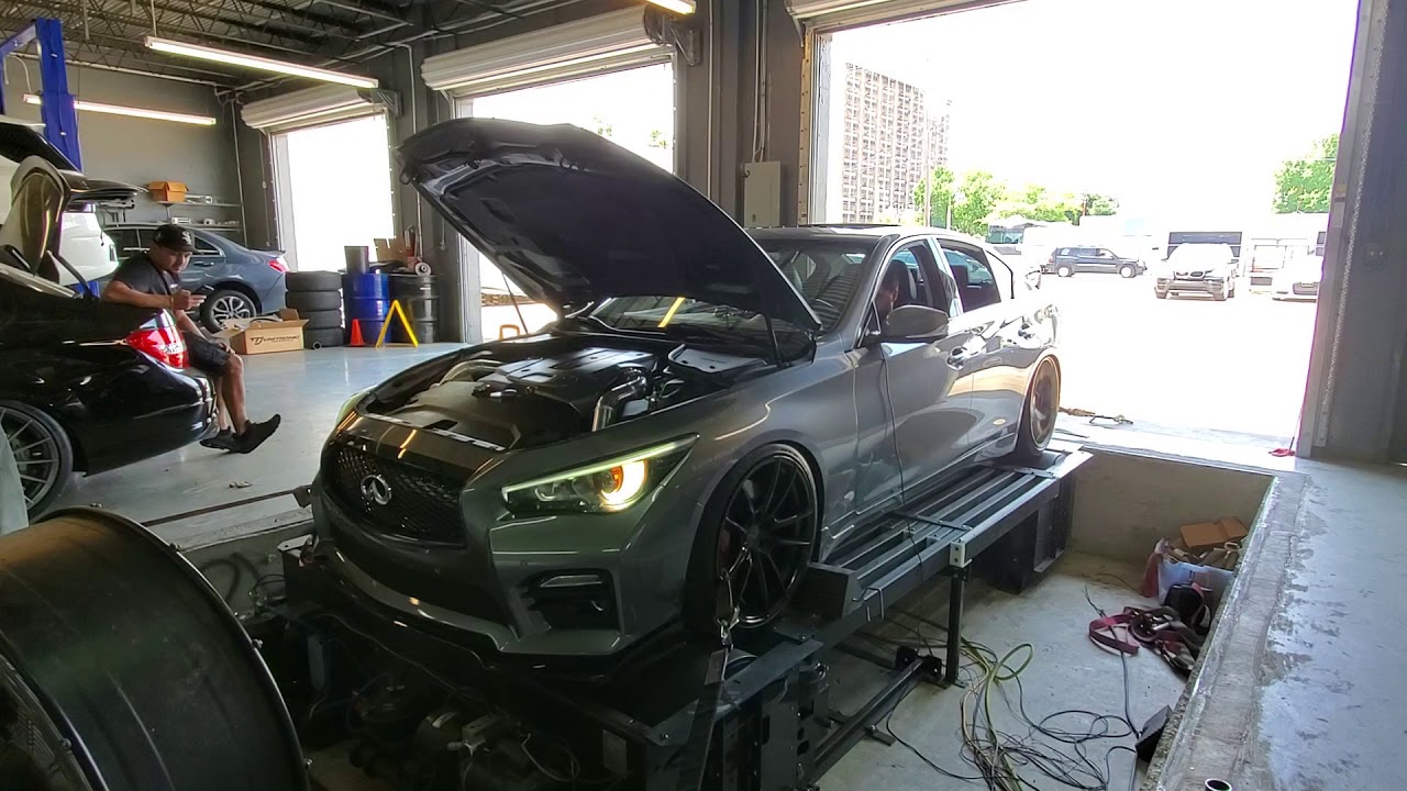 Single Turbo Q50 dyno pulls