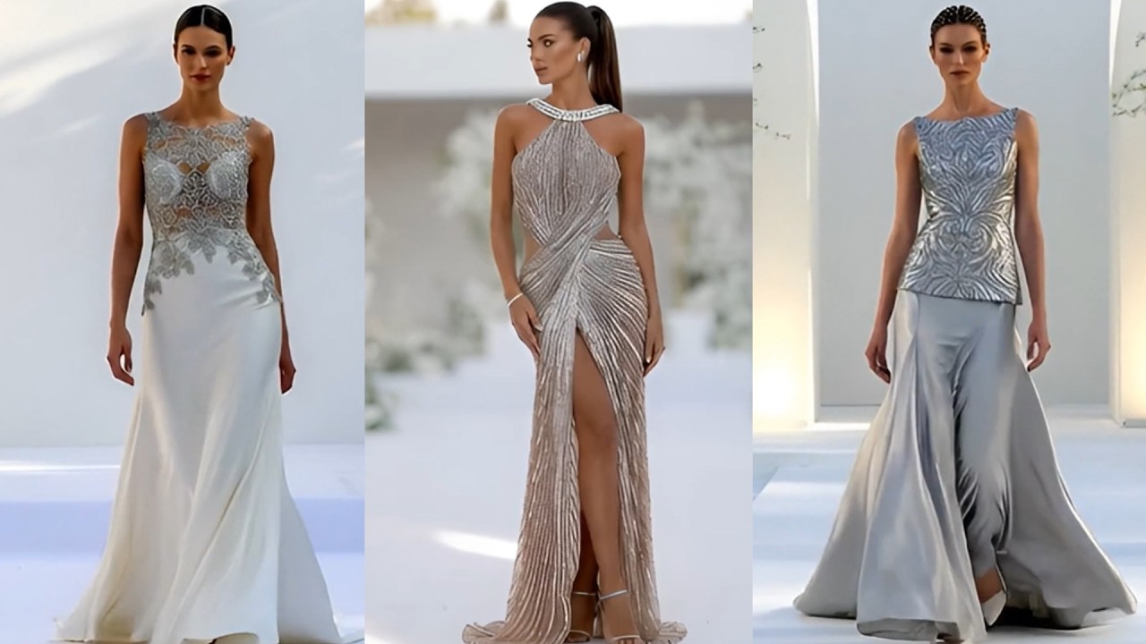 Silver Elegance Runway ✨ Modern Metallic Masterpieces
