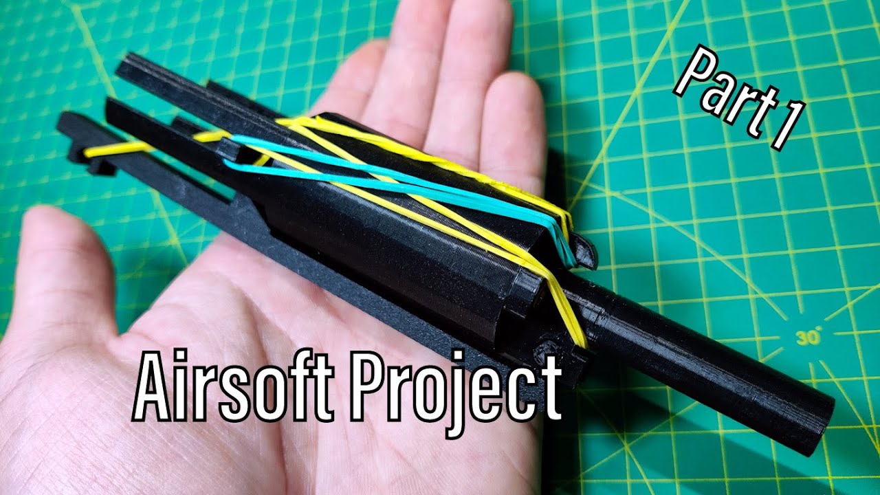 【3D LAB】Make a 3d Printed Airsoft pistol| Airsoft Project Part 1---- mini cannon