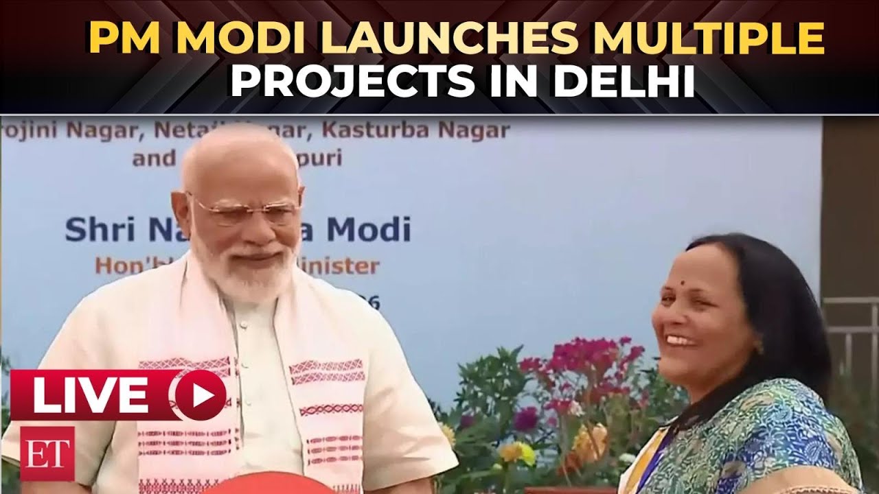 LIVE: PM Modi inaugurates and lays foundation for multiple development projects in Delhi