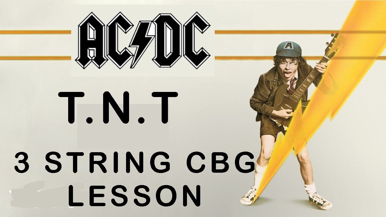 TNT Beginner Cigar Box Guitar Lesson AC/DC #3stringcbglesson #cigarboxguitarlesson #cbg