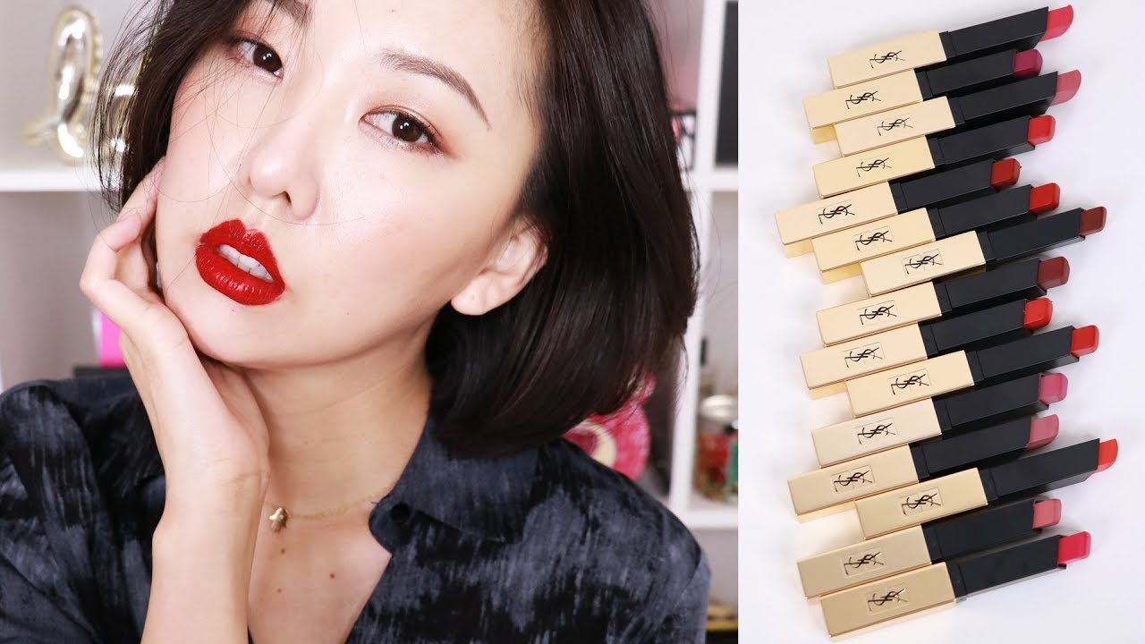[AD] 今年最美唇膏 YSL小金條 #奢華緞面絲絨唇膏 15色全試色