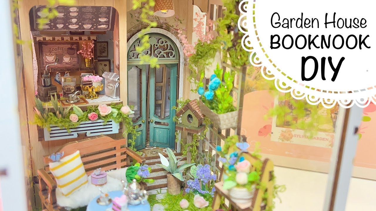 DIY Book Nook- Sylvia Garden- Dollhouse miniature
