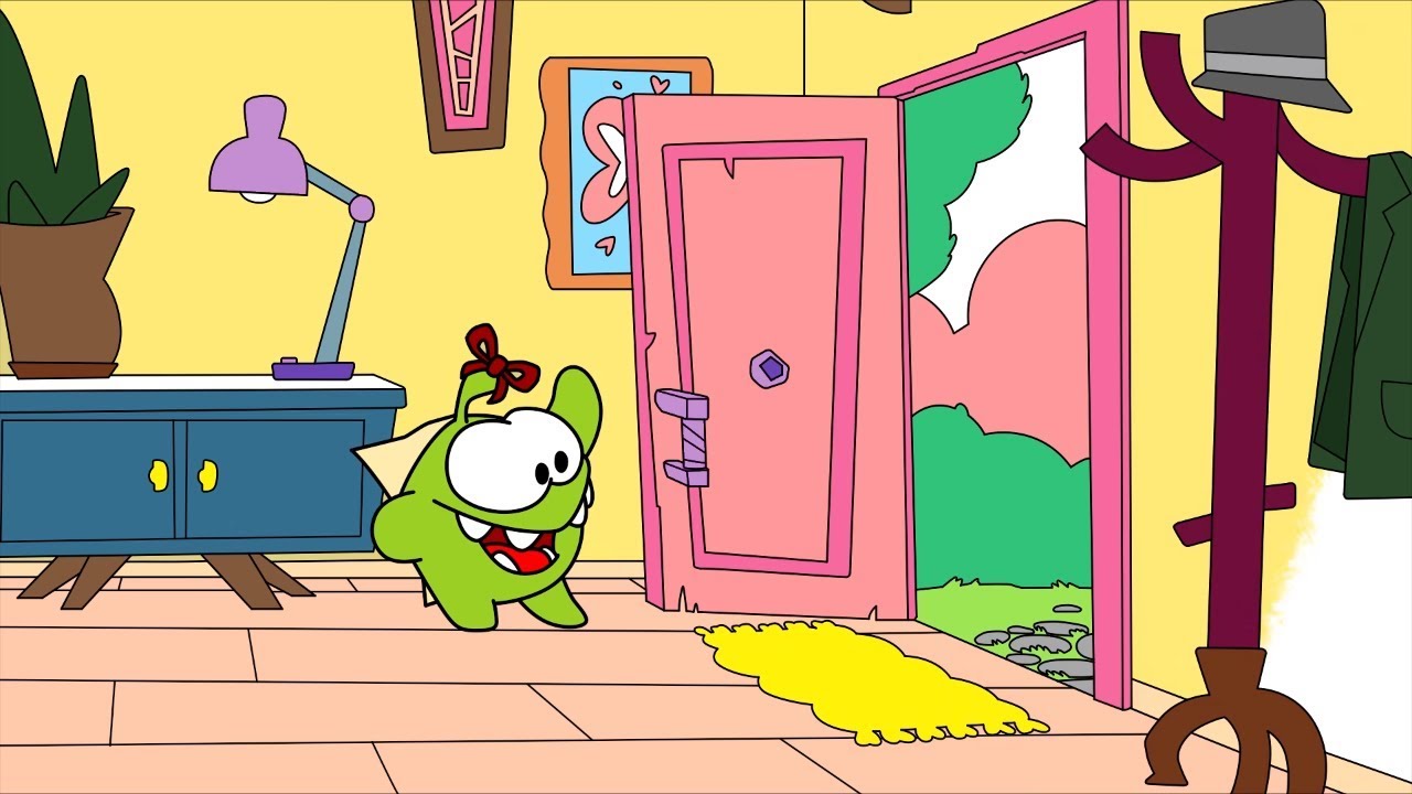 Learning colours with Om Nom: Scrapbooking - Happy Valentine's Day!