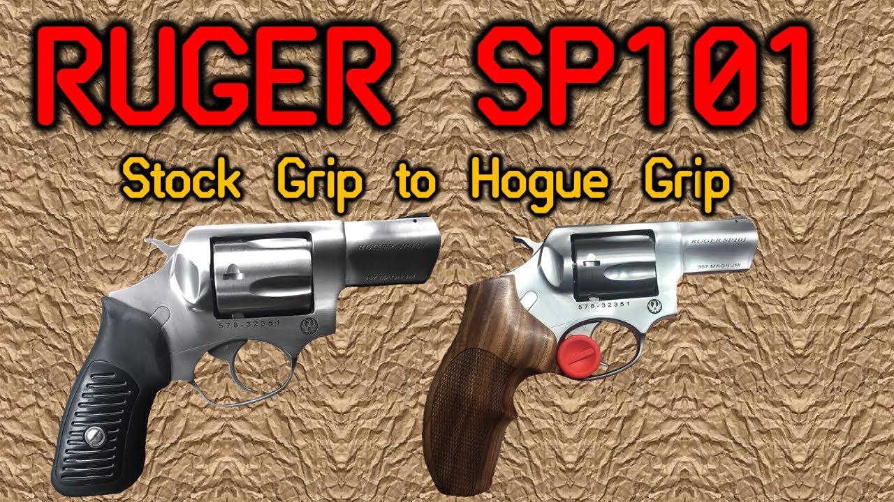 Замена рукоятки SP101: со стандартной на рукоятку Hogue.