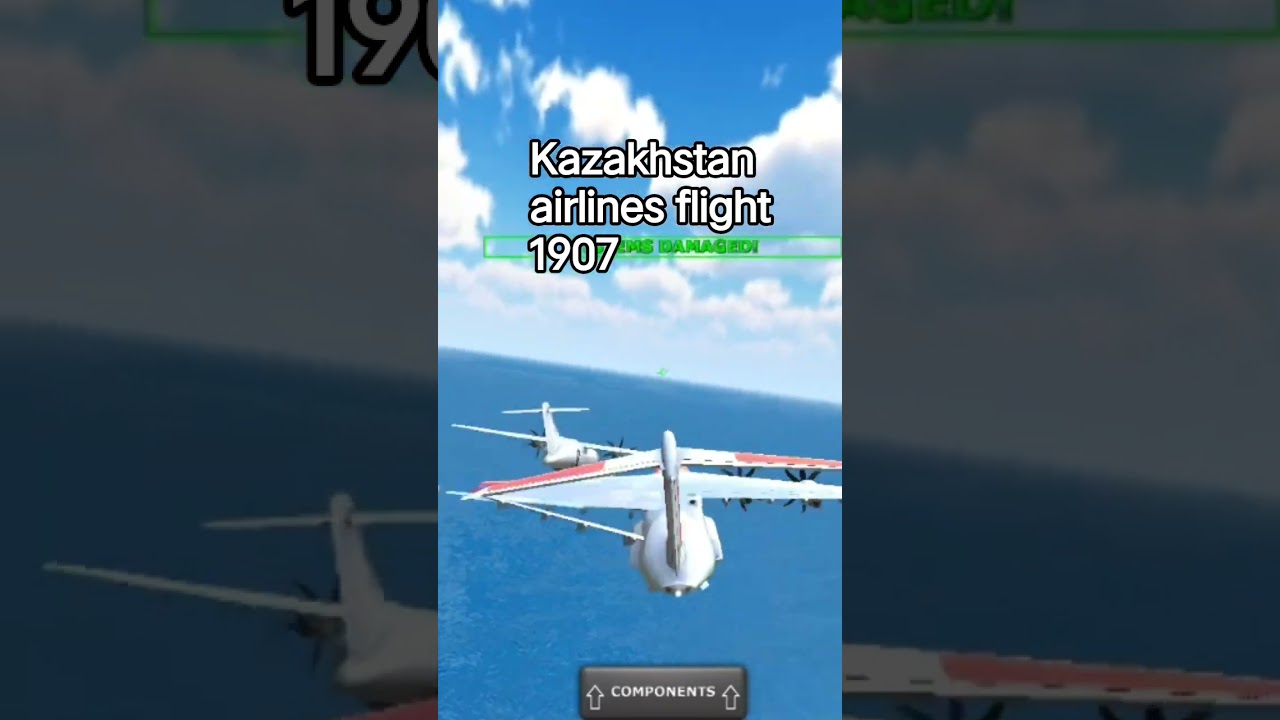 Kazakhstan airlines flight 1907 #fypシ゚viral #aviation #planecrash