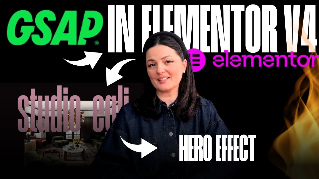 GSAP HERO EFFECT ON LOAD BUILT WITH ELEMENTOR V4 🔥