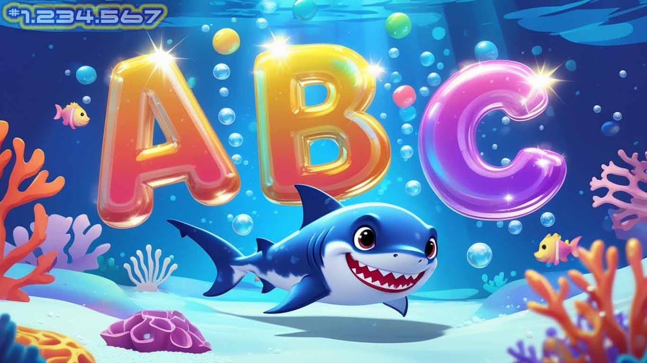 Песенка про алфавит Baby Shark (ABC) и звуки фонетики | Детские песенки для детей 260121