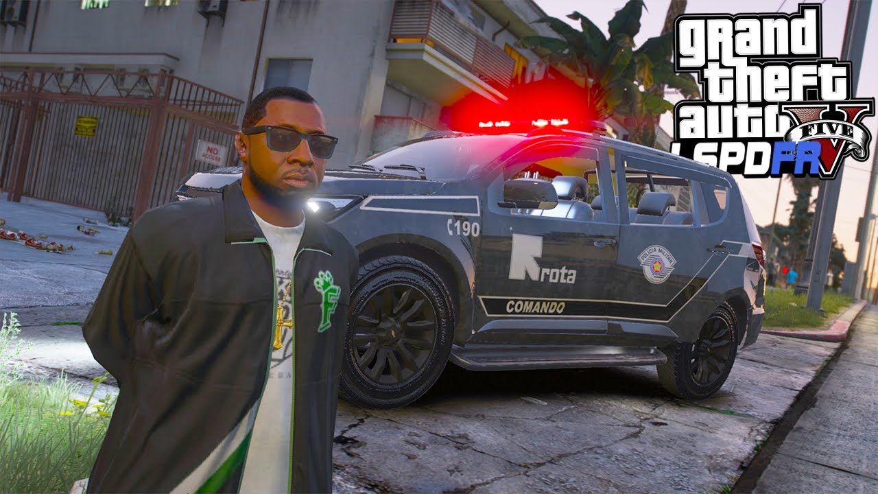 OLHEIRO DO TRAFICO DEU BOBEIRA E PERDEU PRA ROTA! - PMESP - GTA 5 ROTINA POLICIAL
