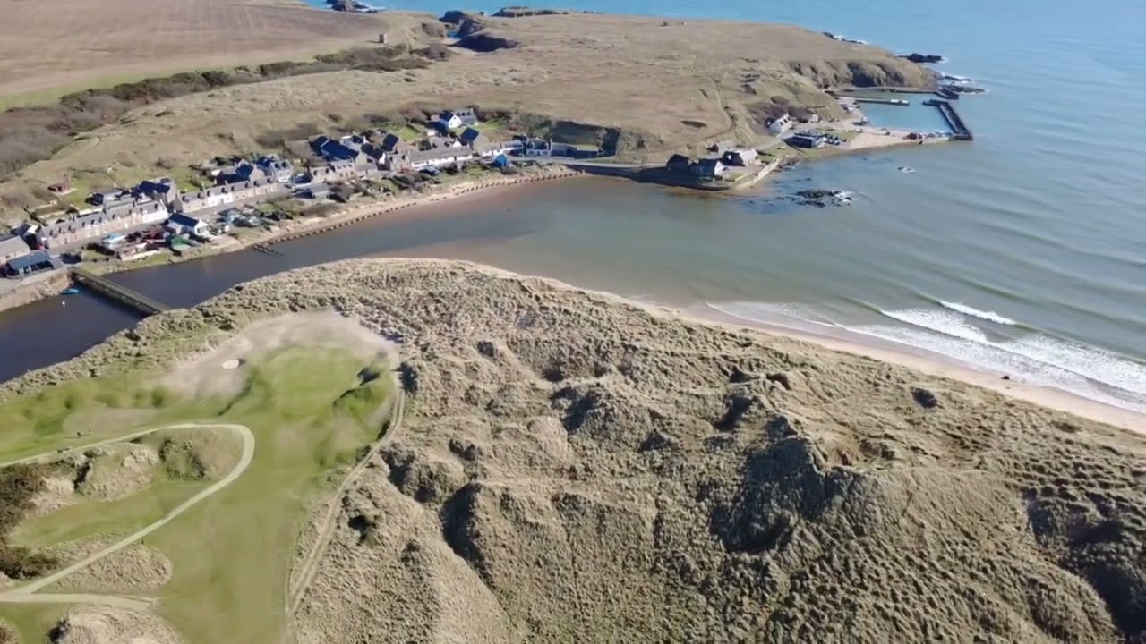 Cruden bay golf course sort clip and area around it. #scotland #aberdeenshire #crudenbay #djimini4k 