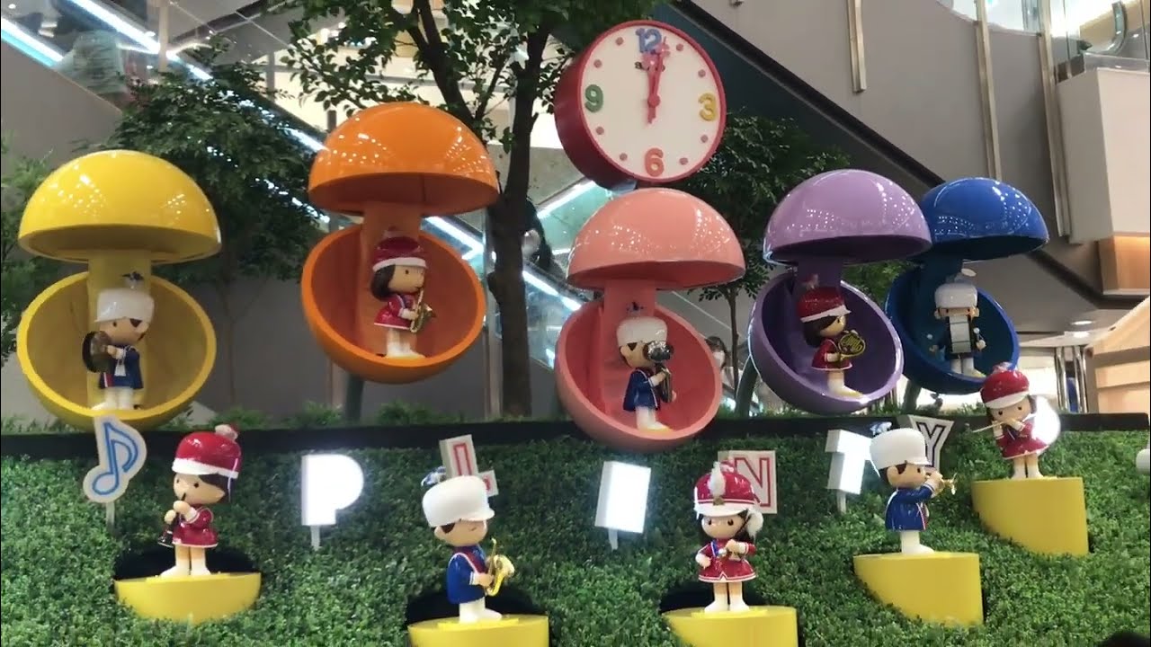 【リニューアル復活！】 プレンティ西神中央　からくり時計「森のなでしこ楽団」| 設備時計うぉっちんぐ 009-2