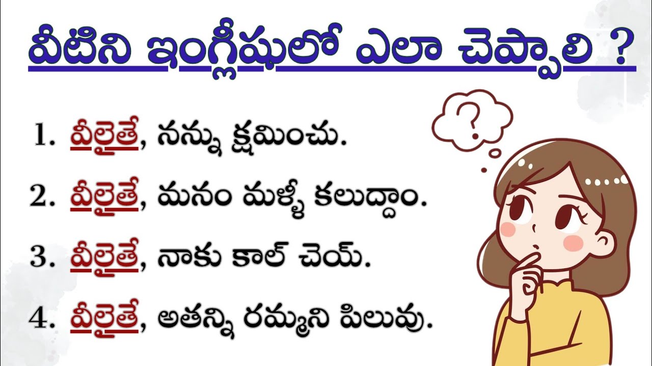 English sentences for Daily use | Spoken English through telugu | Ashu Official