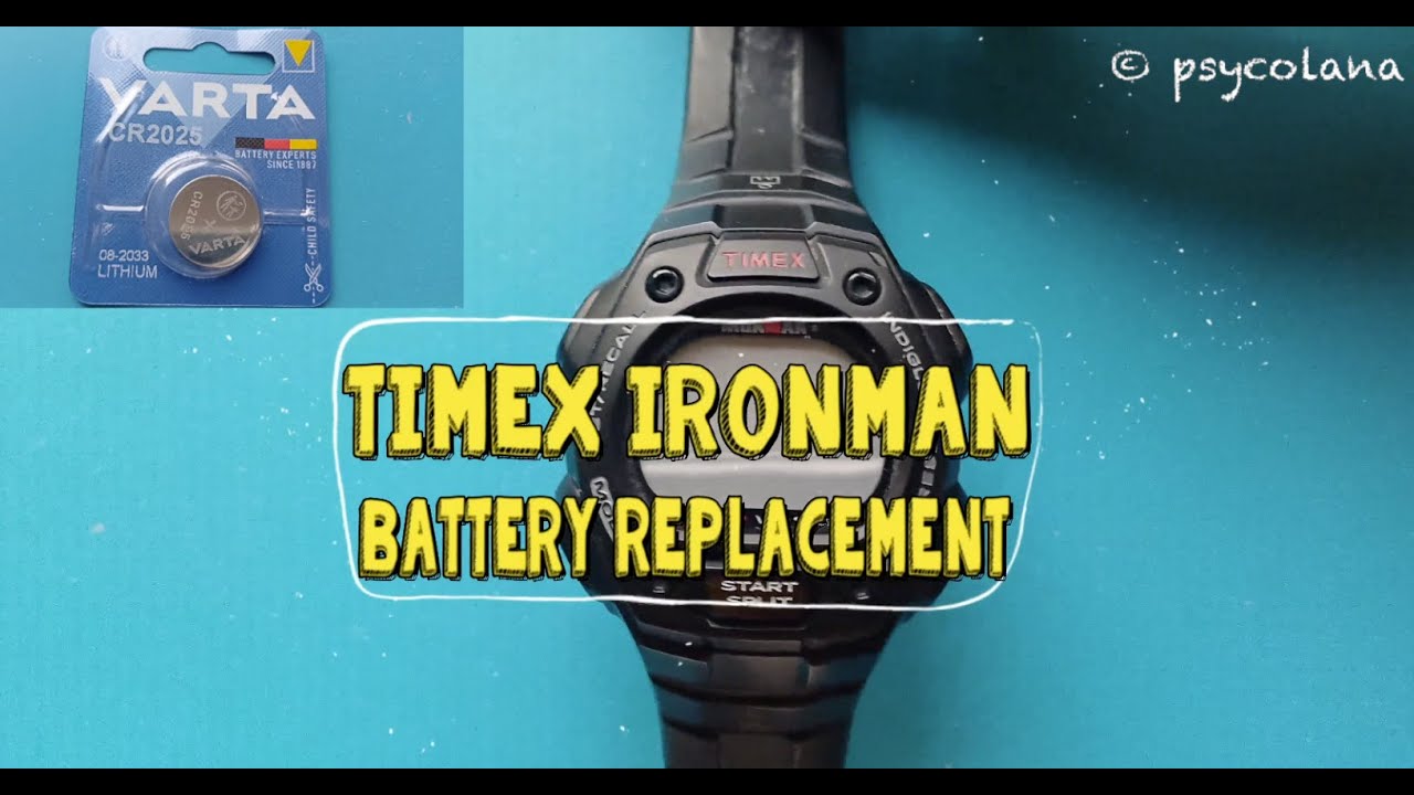 Замена батареи Timex Ironman