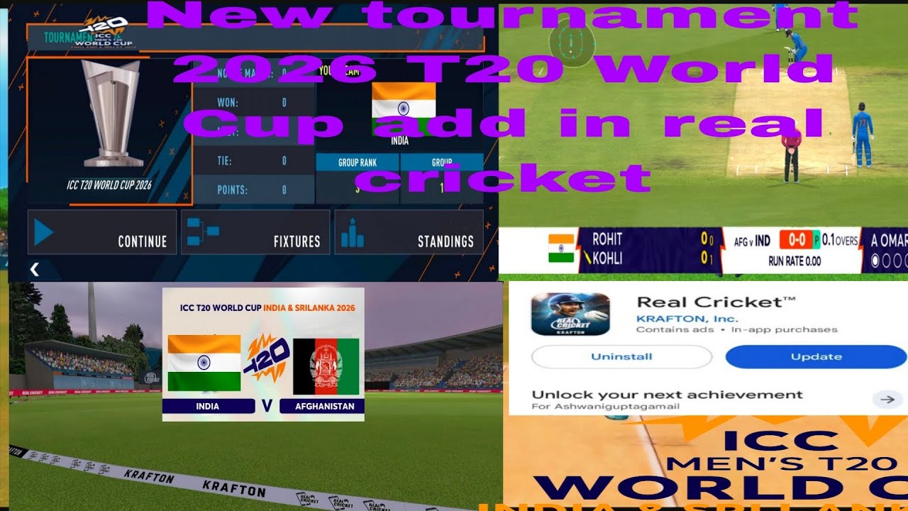 Real Cricket New update T20 World Cup 2026 download full process 