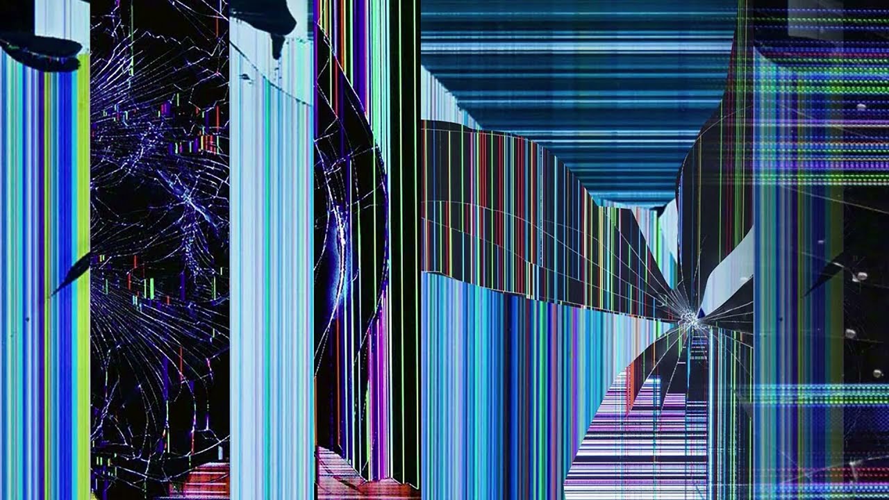 Realistic broken screen for 1 hour
