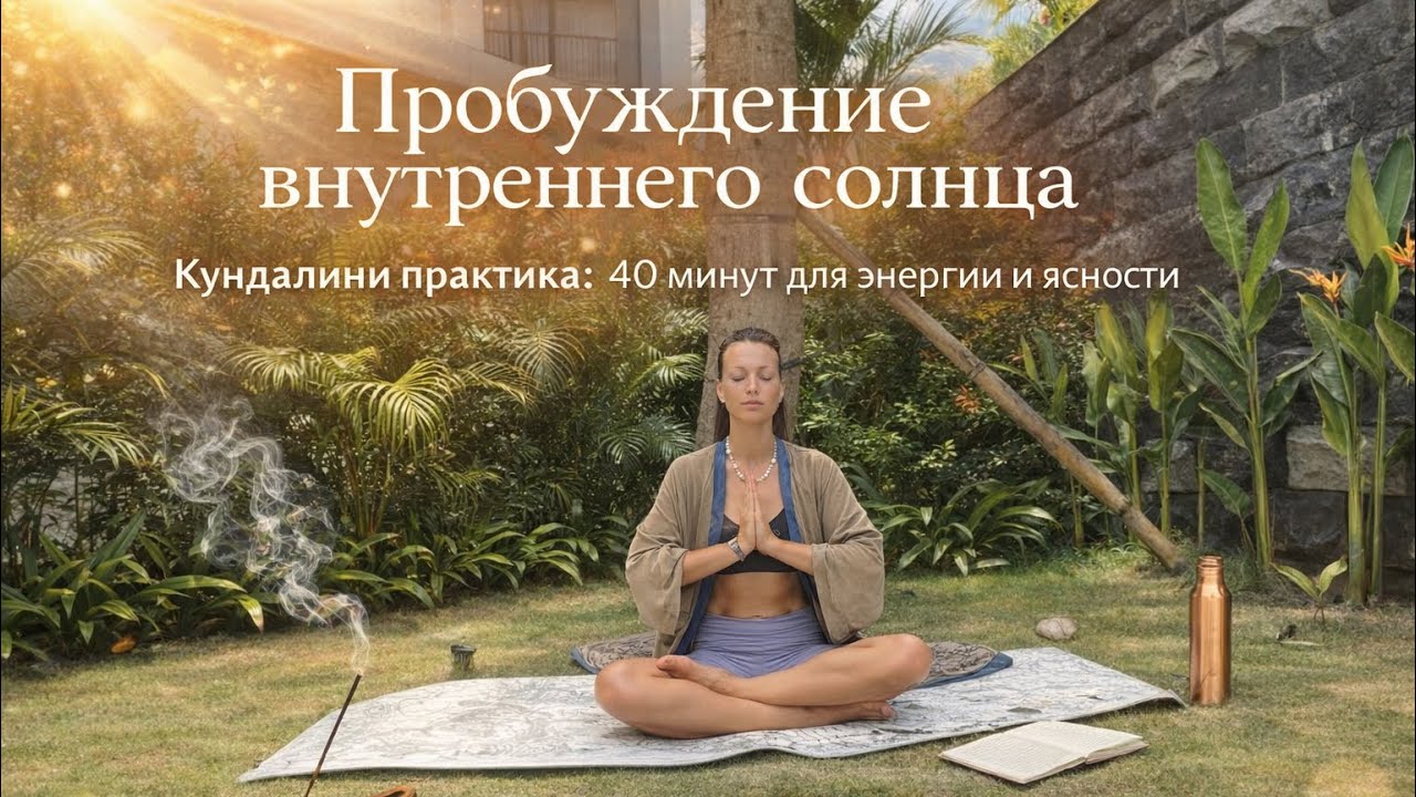 Кундалини йога: 40 минут для энергии и ясности. Утренний комплекс пробуждения.