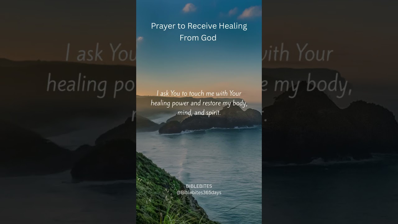 Prayer to Receive Healing From God#PrayerForHealing #ReceiveYourHealing #DivineHealing