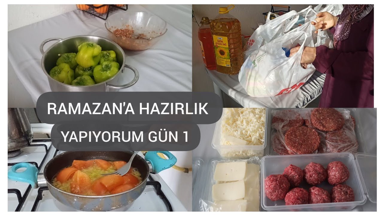 Ramazan Buzluk Hazırlıkları🌙 Market & Erzak Düzeni & Akşam Yemeği