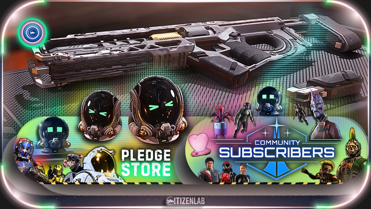 Star Citizen Subscriber Store July 2026 Emoto Dashbot & Gallant Conviction Camo Rifle Showcase