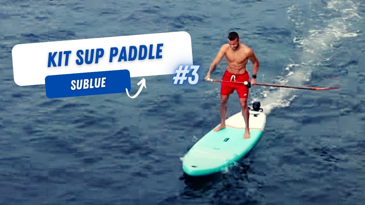 Le Kit Stand-Up Paddle Sublue motorisé par un et deux scooters sous-marin Sublue WhiteShark Tini.