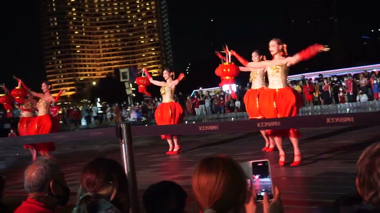 Chinese New Year 2023: Chinese Lantern Dancers at ICONSIAM in Bangkok, Thailand (January 21, 2023)