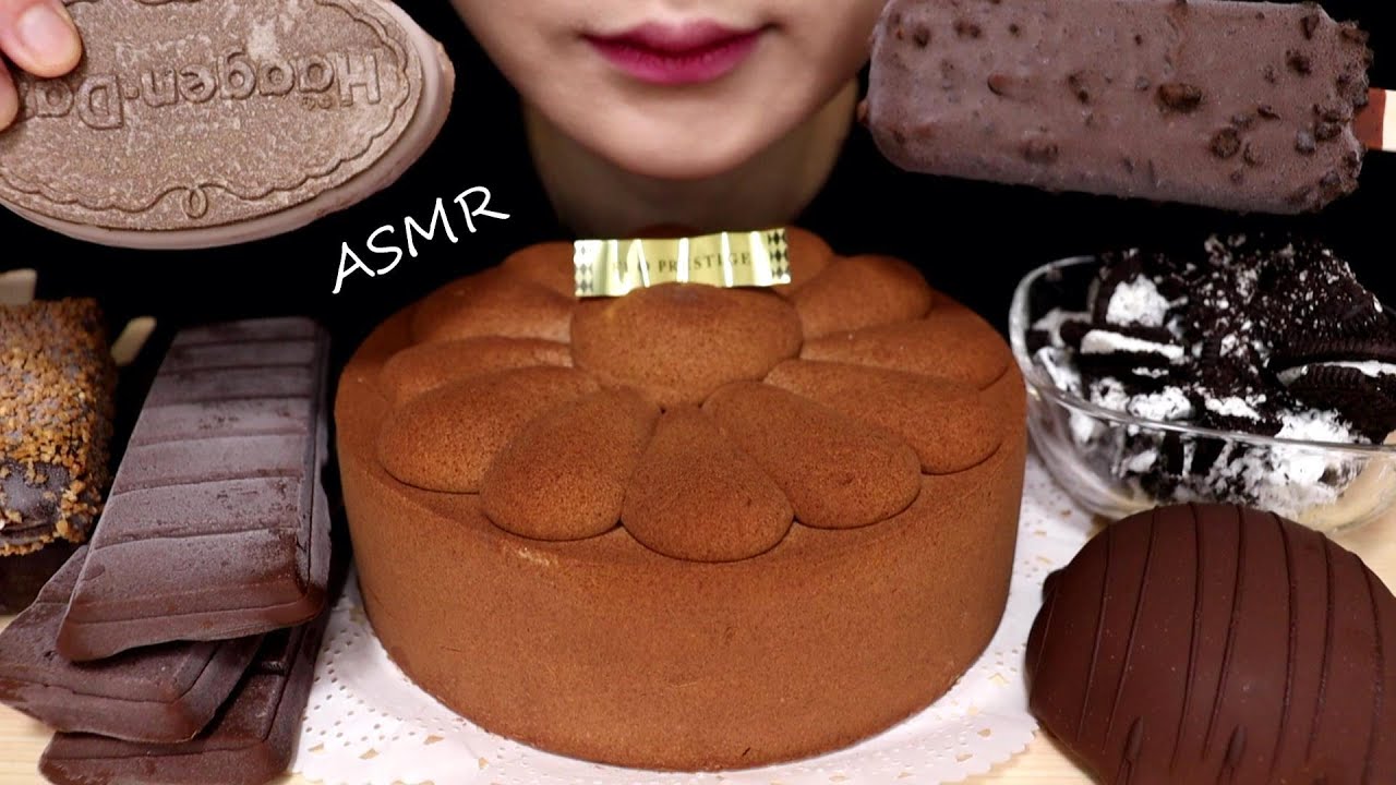 [ASMR] Ешь шоколадный торт
