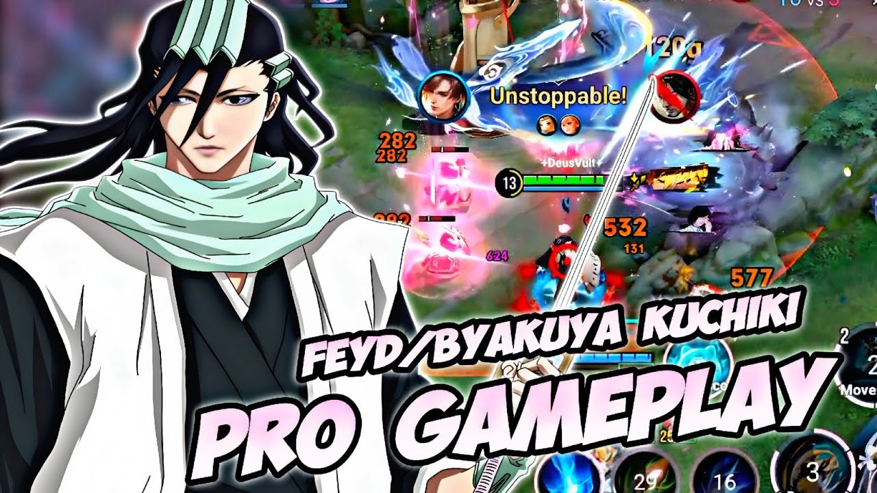 FEYD/BYAKUYA KUCHIKI PRO GAMEPLAY 🔥 - BEST JUNGLE FAST ROTATION & ELIMINATION ENEMY | HONOR OF KINGS