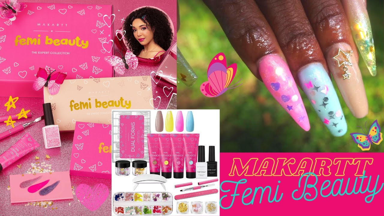 🌸MAKARTT x Femi Beauty Collaboration🦋 | Polygel Kit & Gel Polish | Full Collection Swatches & Review