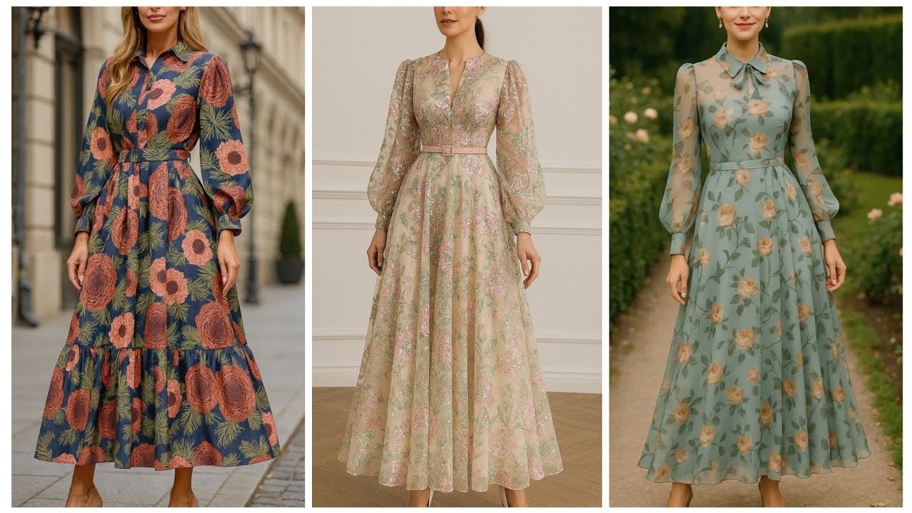 MODEST Long Sleeve Dresses For Soft Graceful Women