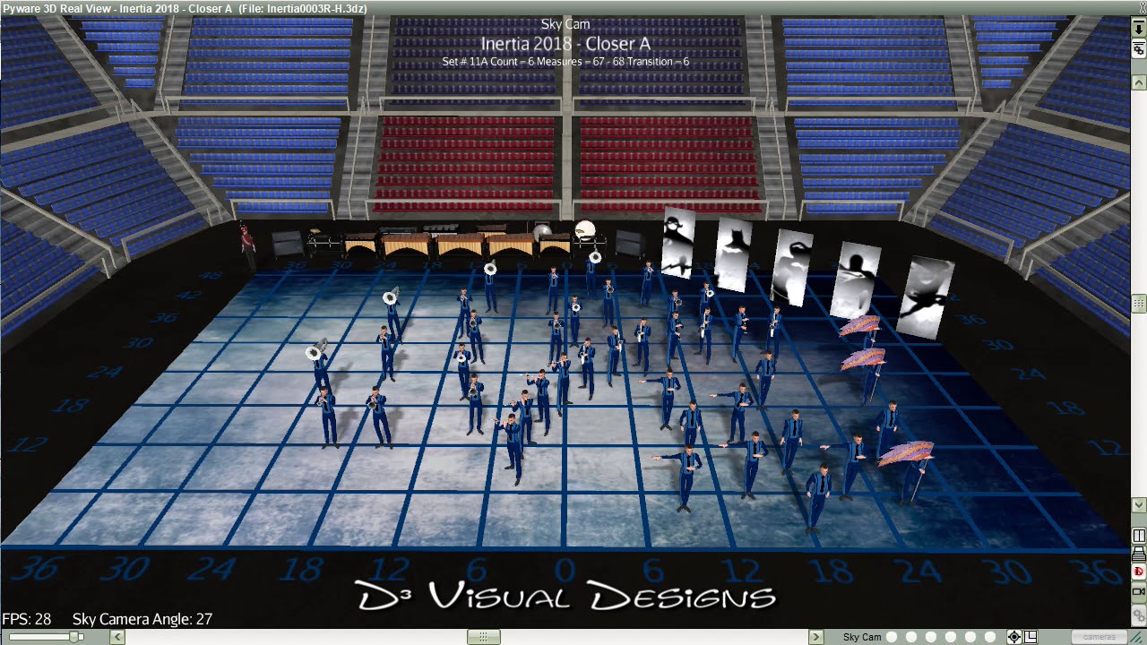 Visual & Drill Design : 2018 Inertia WGI Winds Ind A , OH - 