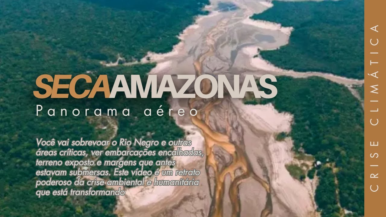 🚁 Seca no Amazonas: O Colapso dos Rios em 2023 e 2024 | Imagens A&eacute;reas Impressionantes