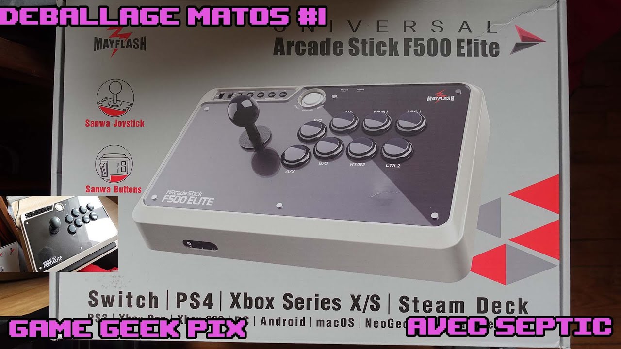 Découverte MAYFLASH Arcade Stick F500 Elite, mutli console Incroyable