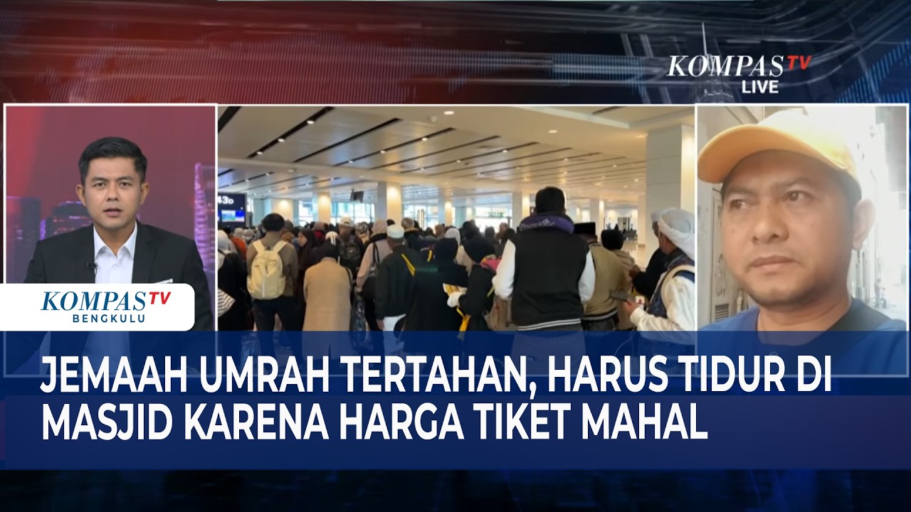 Jemaah Umrah Tertahan, Harus Tidur di Masjid karena Harga Tiket Mahal