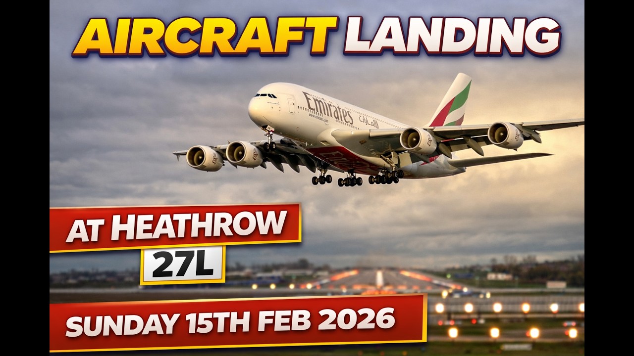 Plane Spotting at Heathrow Airport Sun 15th Feb 2025 #heathrowplanespotting #planespotting #landing