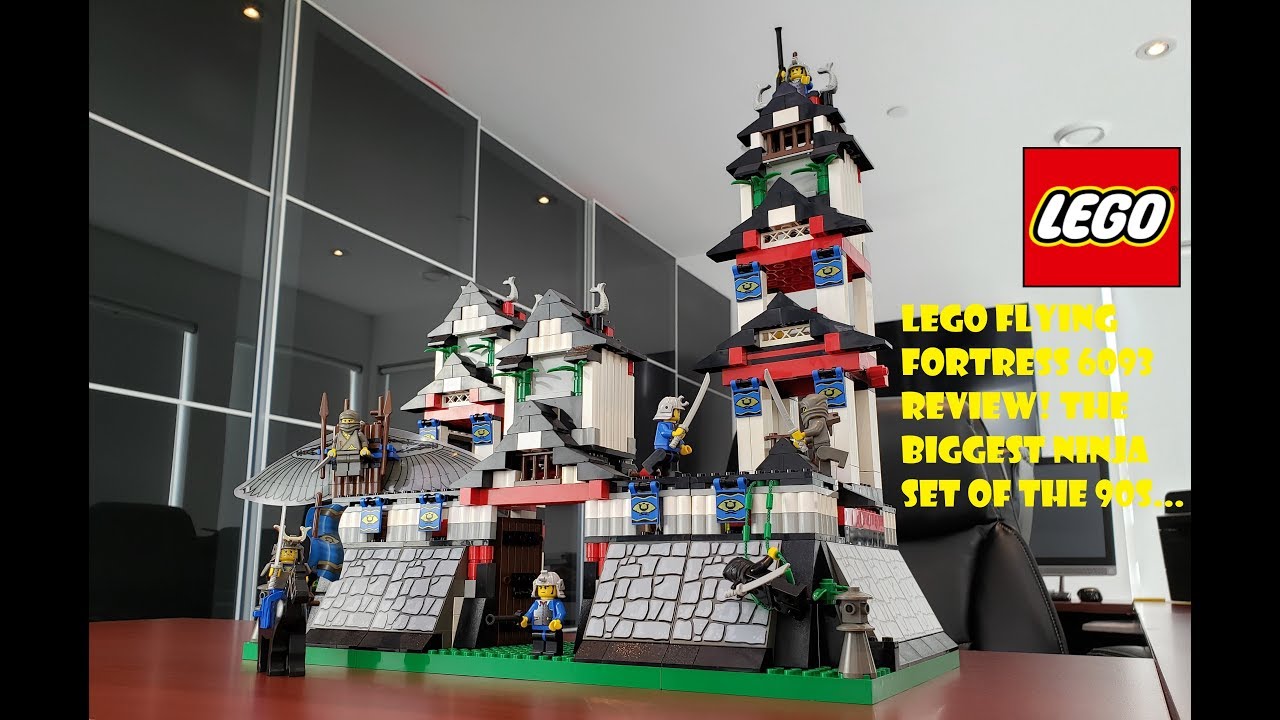 LEGO Flying Fortress 6093 Review! The biggest Ninja set of the 1990s