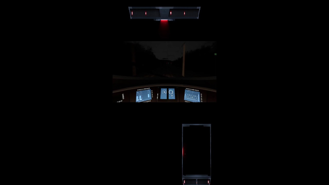 POV relaxing train ride